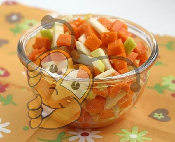 Яблочно-тыквенный салат с медом по-чувашски