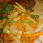 Постный салат из редьки с медом с грецкими орехами