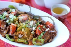 Китайская говядина с помидорами