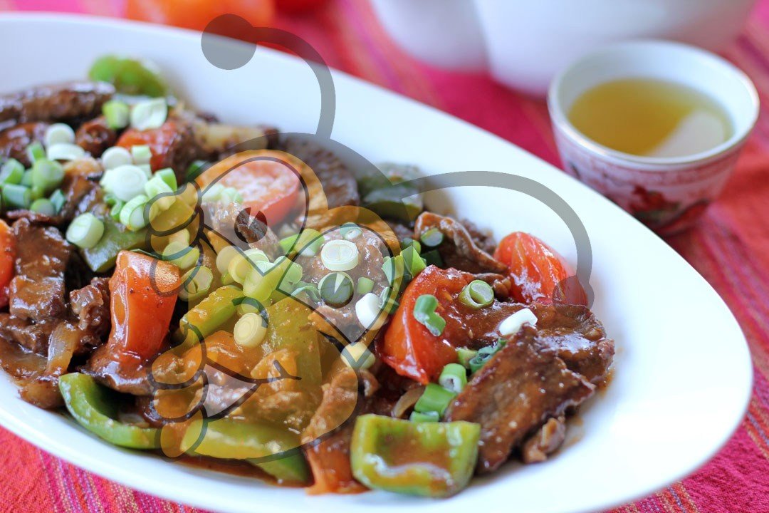 Китайская говядина с помидорами